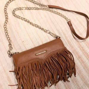 Rebecca Minkoff fringed chain wallet purse